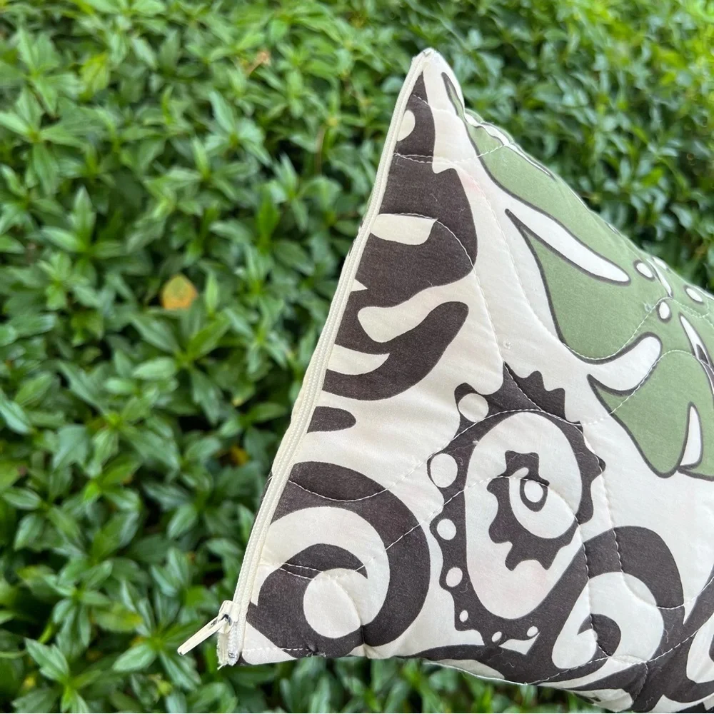 Manuhealii Small Pillow Monstera Print 9x12